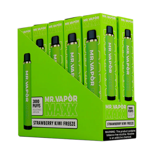 Mr. Vapor MAXX NTN- Disposable Vape Device - Strawberry Kiwi Freeze - 10 Pack