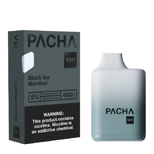 Pacha SYN - Disposable Vape Device - Black Menthol Ice - 10 Pack