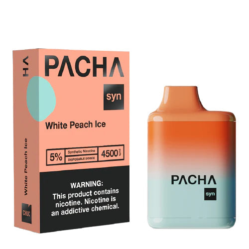 Pacha SYN - Disposable Vape Device - White Peach Ice -  10 Pack