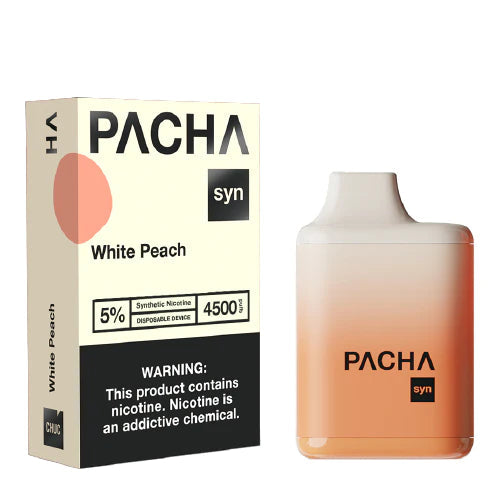 Pacha SYN - Disposable Vape Device - White Peach - 10 Pack
