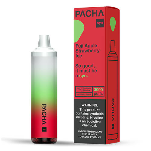 Pacha SYN - Disposable Vape Device - Fuji AppleStraw Ice - 10 Pack