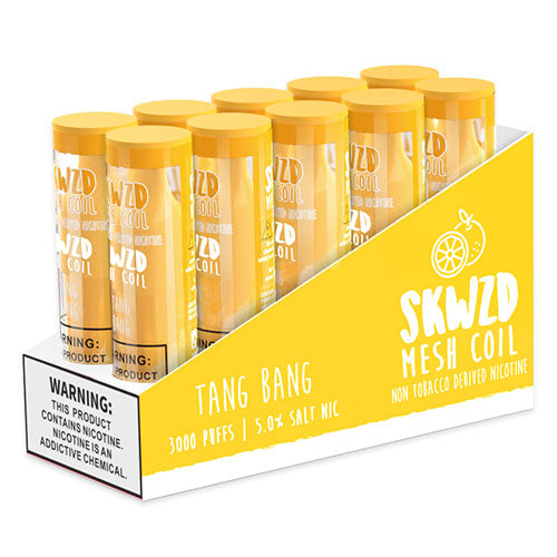 SKWZD - Non-Tobacco Nicotine Disposable Vape Device - Case of Tang Bang (10 Pack)