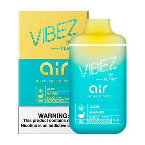 Vibez Air 6K - Disposable Vape Device - Aloe Mango (10 Pack)