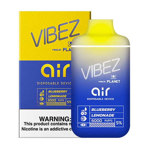 Vibez Air 6K - Disposable Vape Device - Blueberry Lemonade (10 Pack)
