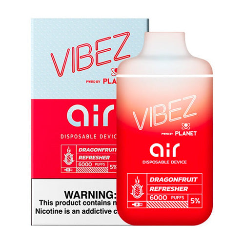 Vibez Air 6K - Disposable Vape Device - Dragonfruit Refresher (10 Pack ADV365 Vibez Air 6K - Disposable Vape Device - Dragonfruit Refresher (10 Pack ADV365