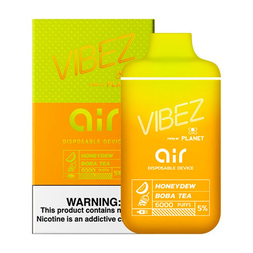 Vibez Air 6K - Disposable Vape Device - Honeydew Boba Tea (10 Pack) ADV365 Vibez Air 6K - Disposable Vape Device - Honeydew Boba Tea (10 Pack) ADV365