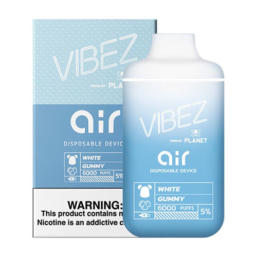 Vibez Air 6K - Disposable Vape Device - White Gummy (10 Pack)