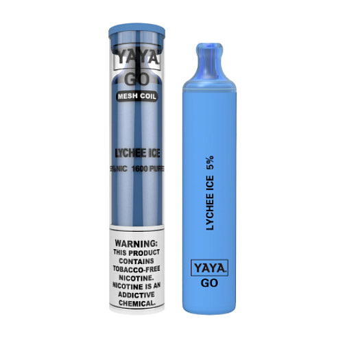 YAYA Go 1600 NTN - Disposable Vape Device - Lychee Ice - 10 Pack ADV365 YAYA Go 1600 NTN - Disposable Vape Device - Lychee Ice - 10 Pack ADV365