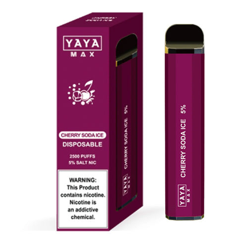 YAYA MAX 2500 NTN - Disposable Vape Device - Cherry Soda Ice - 10 Pack
