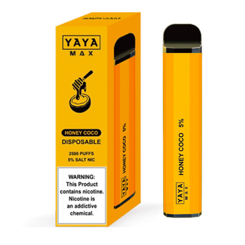YAYA MAX - Disposable Vape Device - Honey Coco - 10 Pack