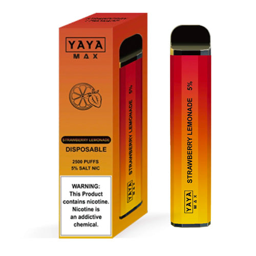 YAYA MAX - Disposable Vape Device - Strawberry Lemonade - 10 Pack ADV365 YAYA MAX - Disposable Vape Device - Strawberry Lemonade - 10 Pack ADV365