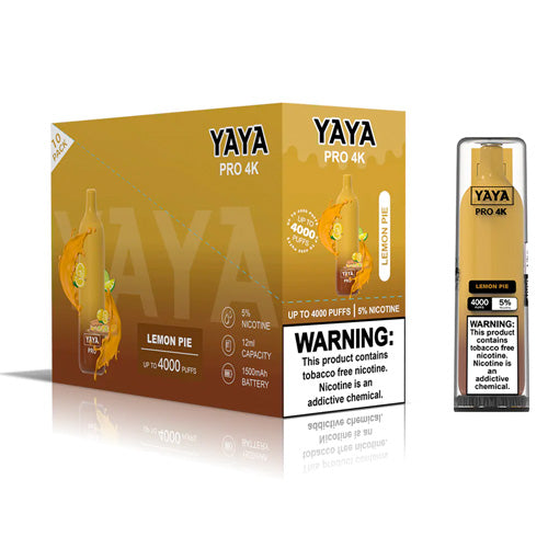 YAYA Pro 4K NTN - Disposable Vape Device - Lemon Pie - 10 Pack