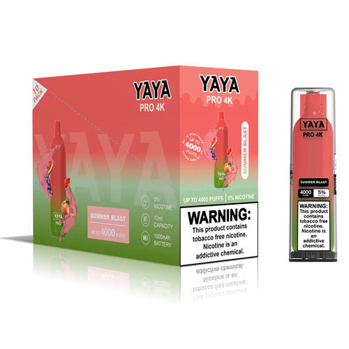 YAYA Pro 4K NTN - Disposable Vape Device - Summer Blast - 10 Pack