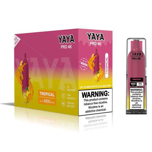 YAYA Pro 4K NTN - Disposable Vape Device - Tropical - 10 Pack