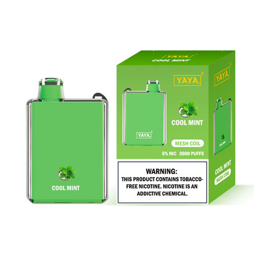 YAYA Square 3000 NTN - Disposable Vape Device - Cool Mint - 10 Pack ADV365 YAYA Square 3000 NTN - Disposable Vape Device - Cool Mint - 10 Pack ADV365