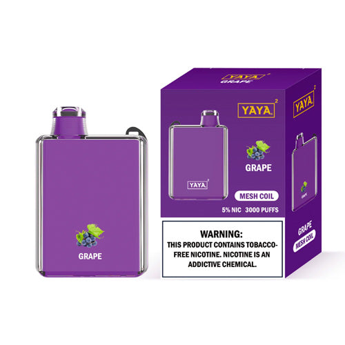 YAYA Square 3000 NTN - Disposable Vape Device - Grape - 10 Pack
