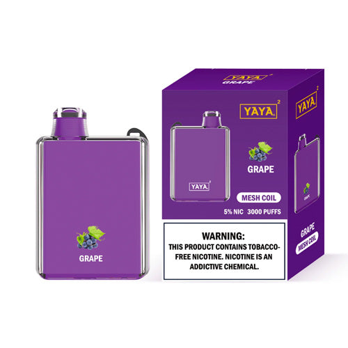 YAYA Square 3000 NTN - Disposable Vape Device - Grape - 10 Pack ADV365 YAYA Square 3000 NTN - Disposable Vape Device - Grape - 10 Pack ADV365