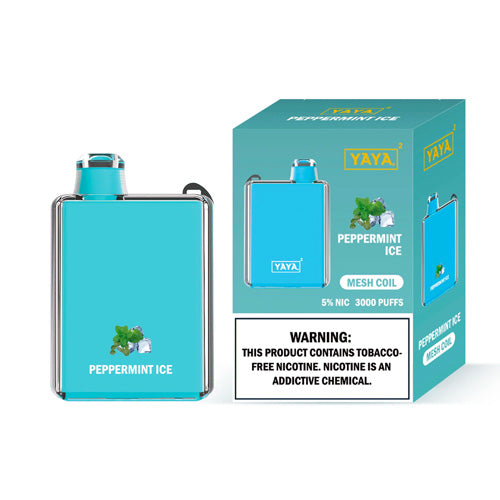 YAYA Square 3000 NTN - Disposable Vape Device - Peppermint Ice - 10 Pack