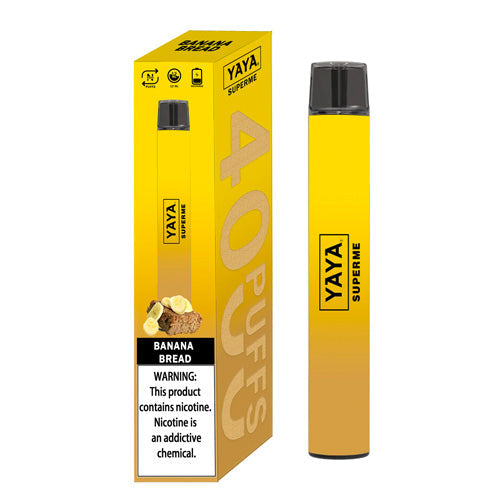 YAYA SUPREME 4K - Disposable Vape Device - Banana Bread - 10 Pack ADV365 YAYA SUPREME 4K - Disposable Vape Device - Banana Bread - 10 Pack ADV365
